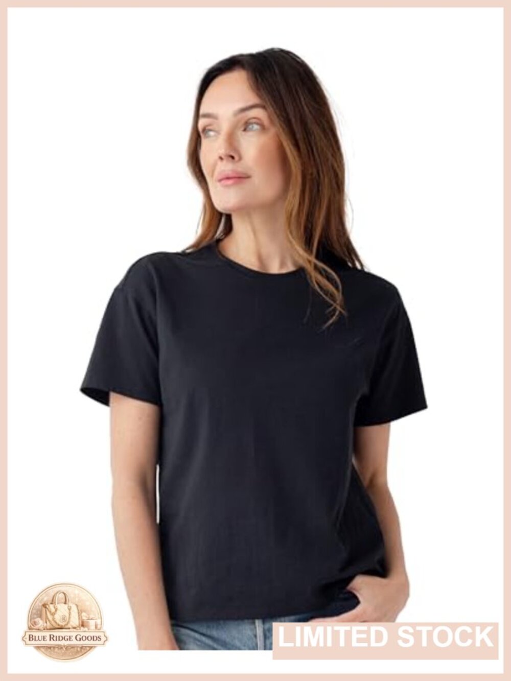 Cozy Earth All Day Tee 100% Cotton Crew Neck Relaxed Fit Womens T-Shirt